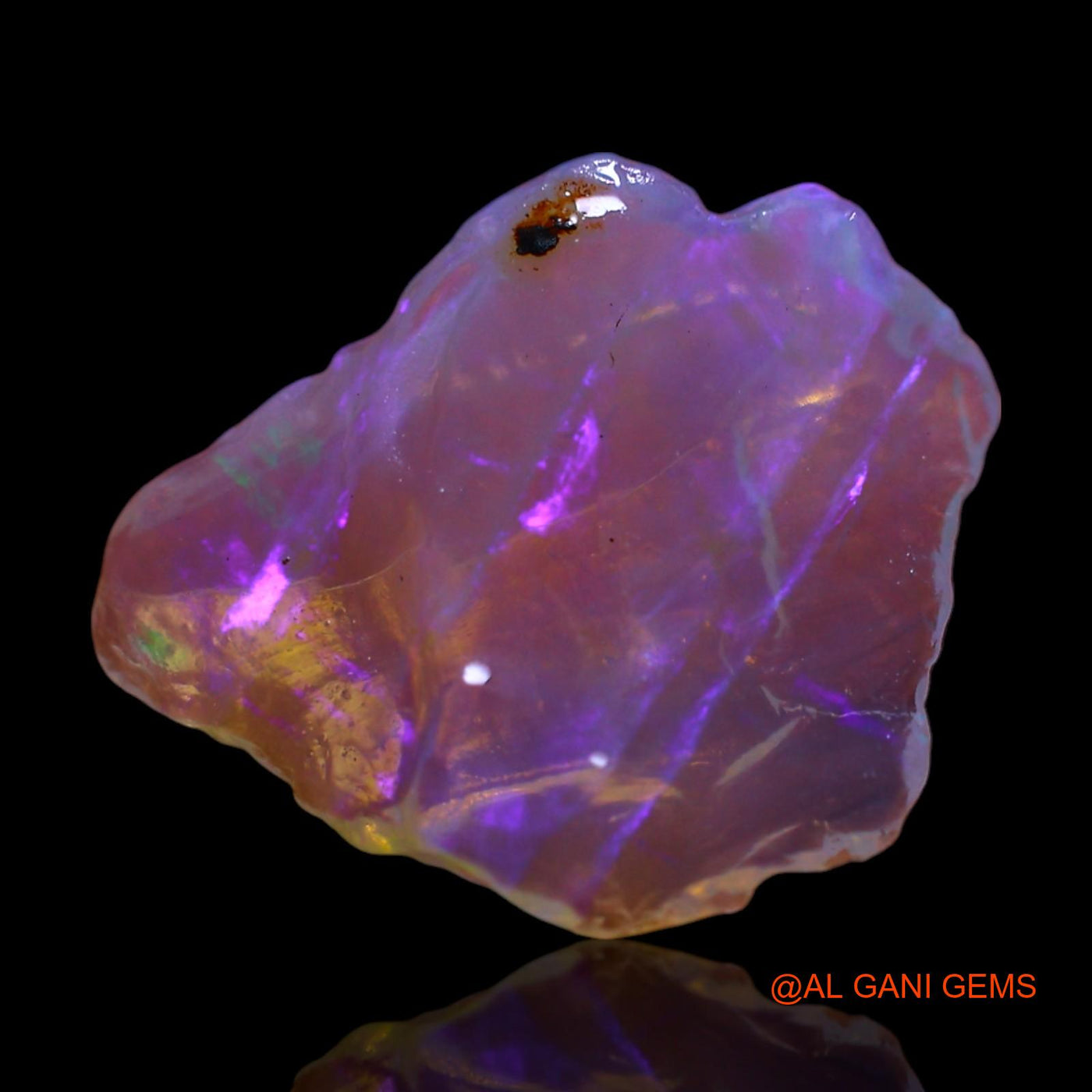 2.00 Cts Natural Australian Fire Opal Loose Gemstone Fancy Rough 14x12x3 mm RF-453