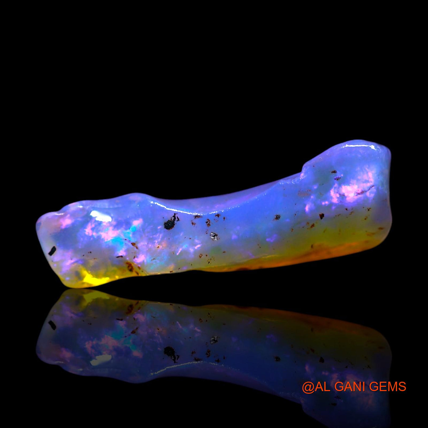 2.00 Cts Natural Australian Fire Opal Loose Gemstone Fancy Rough 17x6x4 mm RF-454
