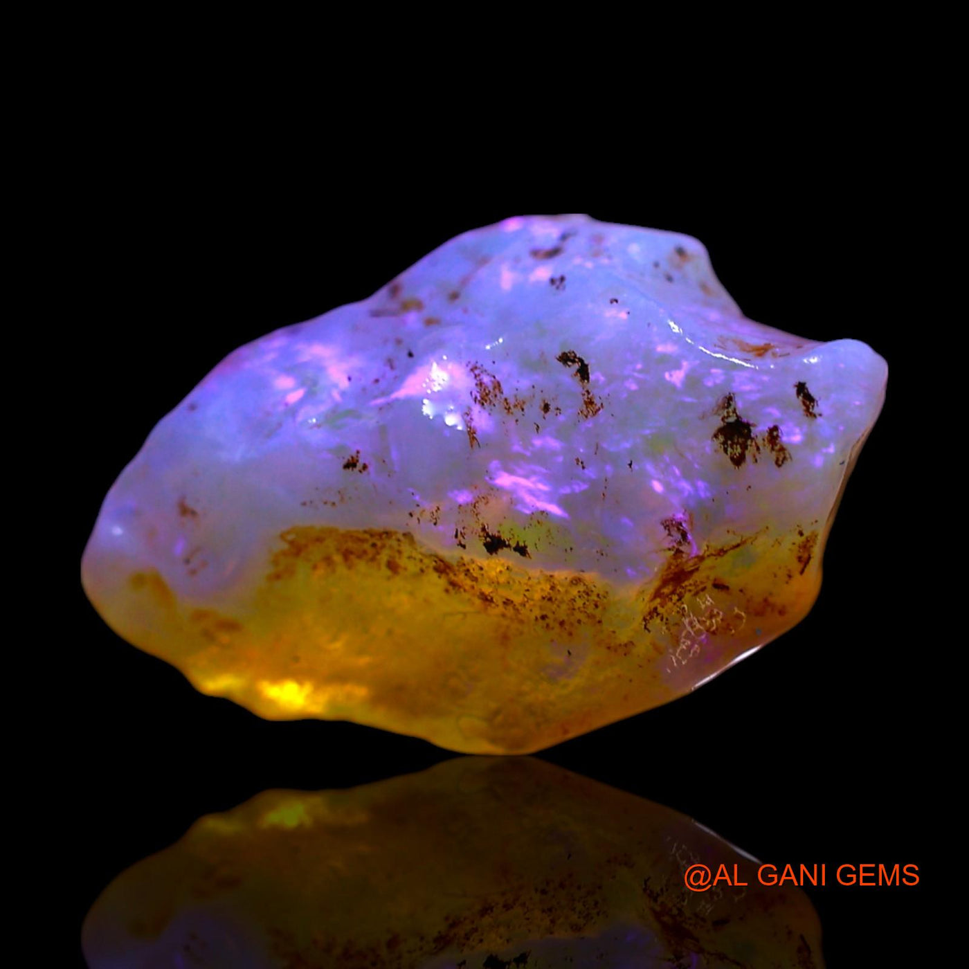 4.00 Cts Unheated Australian Fire Opal Loose Gemstone Fancy Rough Natural 15x10x5 mm RF-455