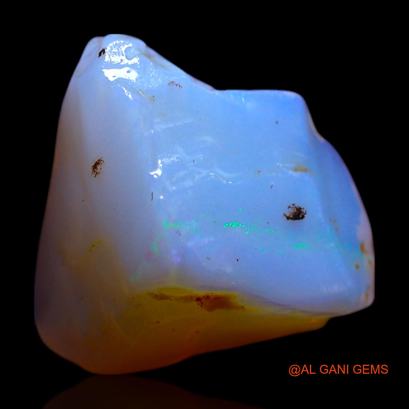 4.00 Cts Natural Australian Fire Opal Loose Gemstone Fancy Rough 12x12x6 mm RF-465