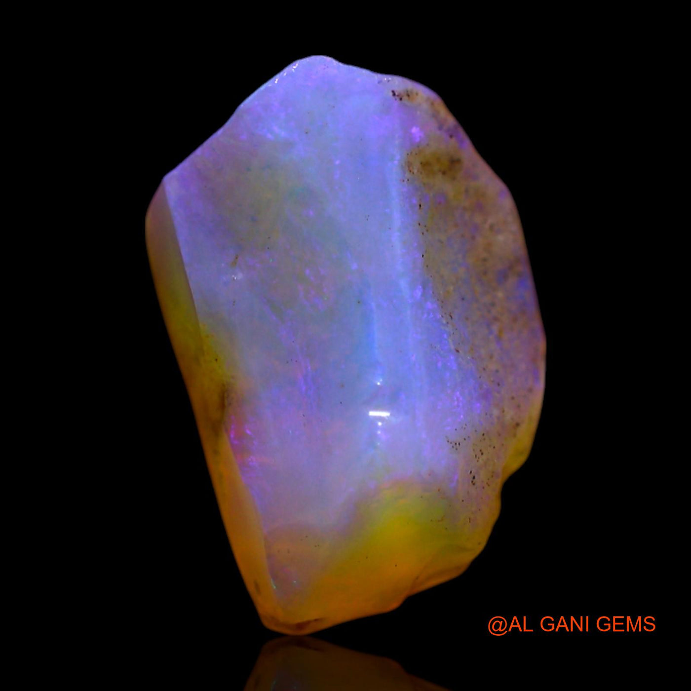 Natural Fire Opal Gemstone 4.00 Cts Loose Fancy Rough From Australia 15x9x7 mm RF-467