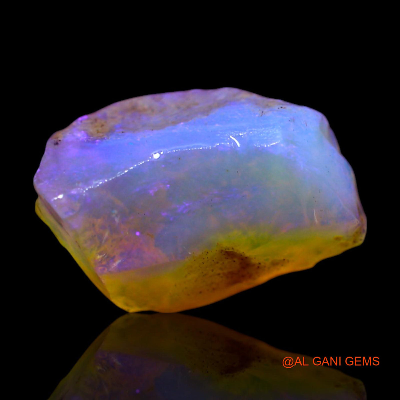 Natural Fire Opal Gemstone 4.00 Cts Loose Fancy Rough From Australia 15x9x7 mm RF-467