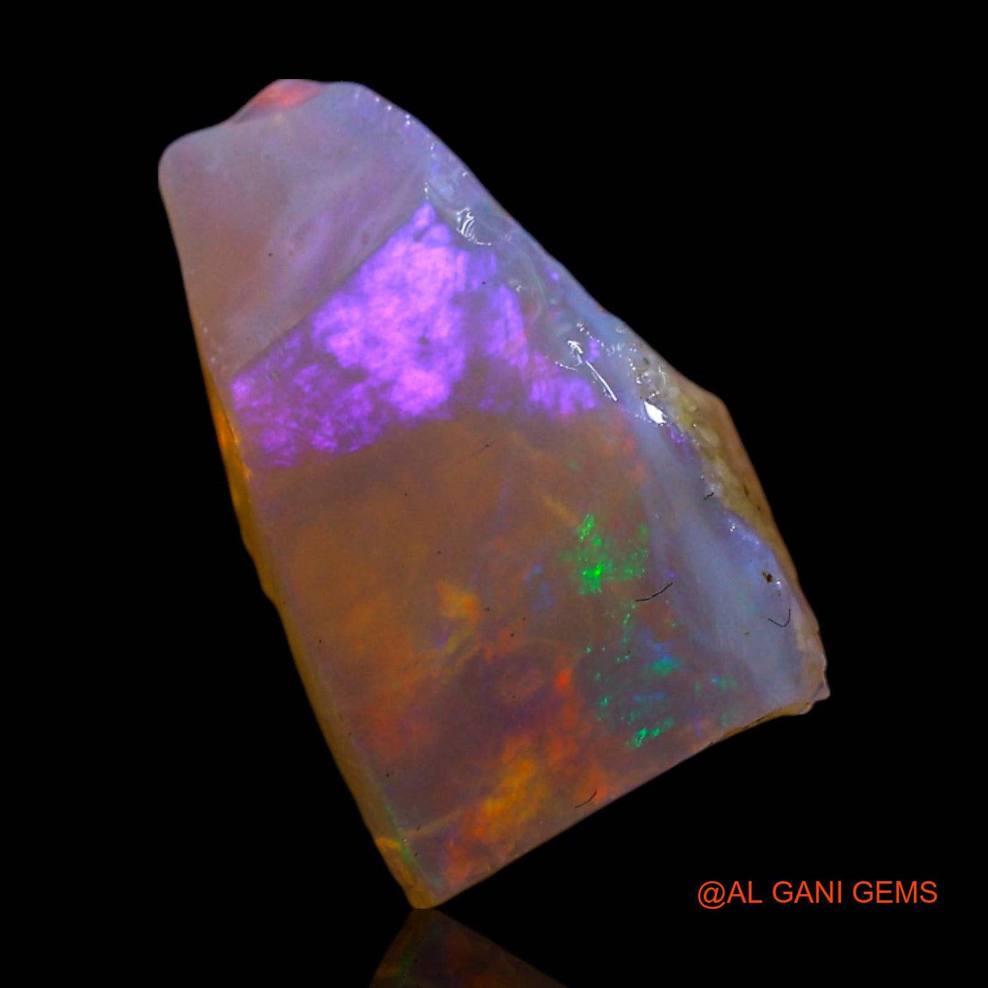 2.00 Cts Natural Australian Fire Opal Fancy Rough Loose Gemstone For Jewelry 14x8x4 mm RF-471