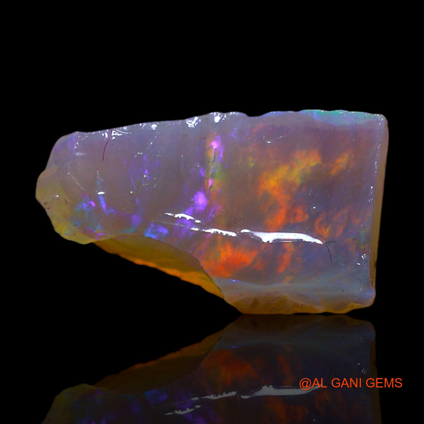 2.00 Cts Natural Australian Fire Opal Fancy Rough Loose Gemstone For Jewelry 14x8x4 mm RF-471