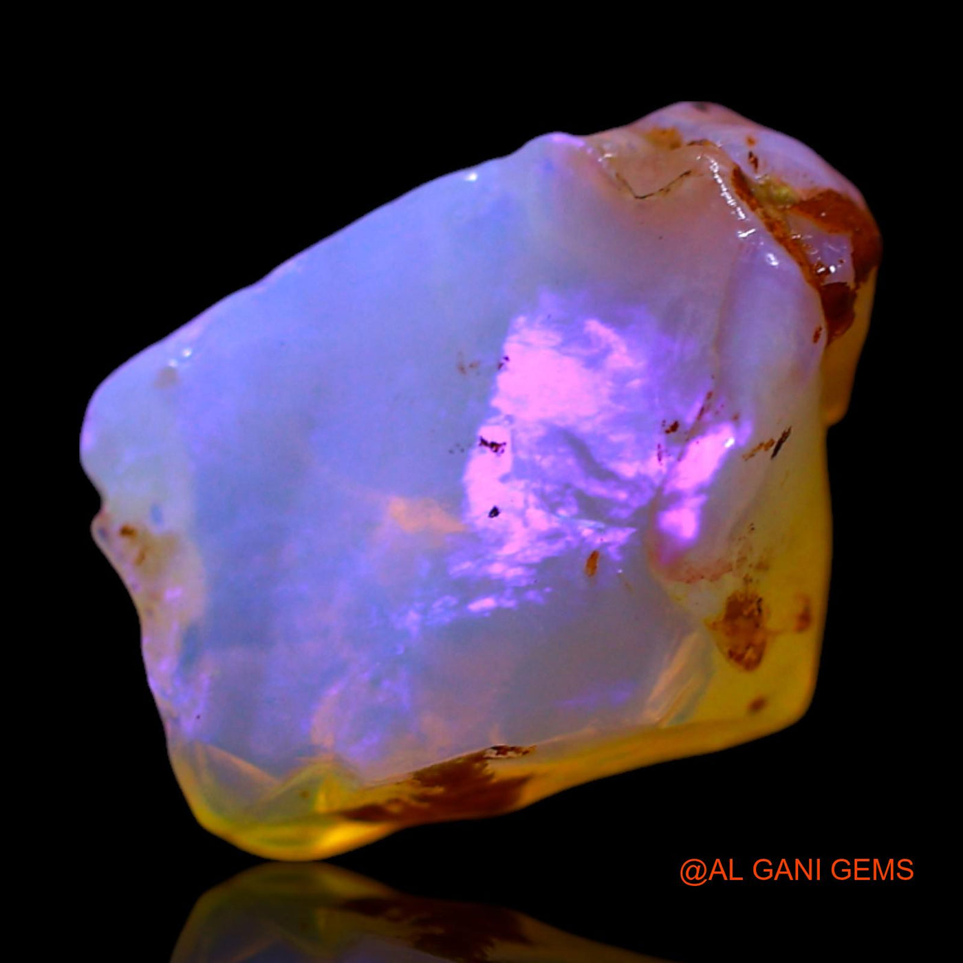 5.00 Cts Natural Australian Fire Opal Loose Gemstone Fancy Rough 14x9x6 mm RF-477
