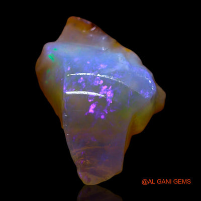 Natural Fire Opal Gemstone 3.00 Cts Loose Fancy Rough From Australia 16x12x5 mm RF-478