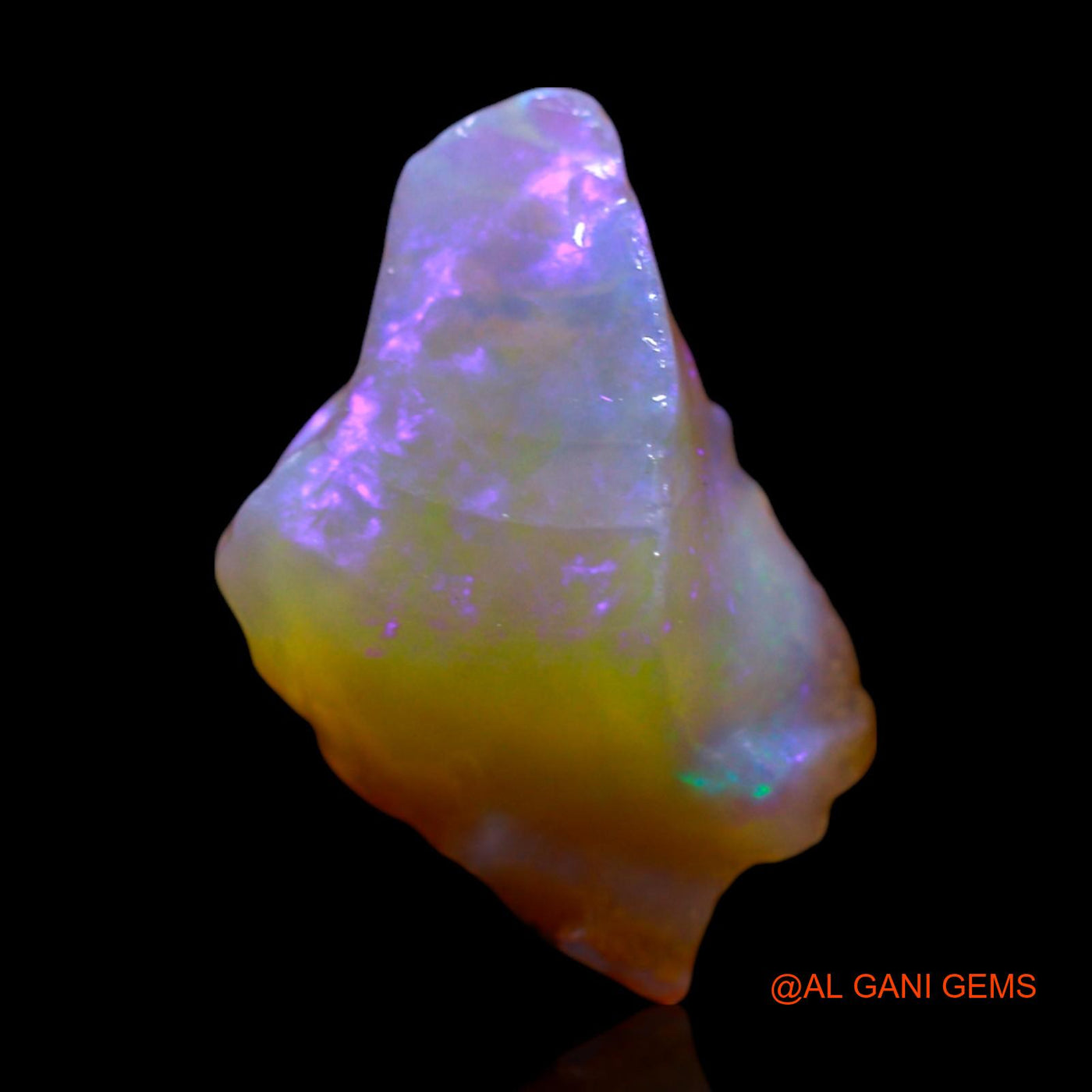 Natural Fire Opal Gemstone 3.00 Cts Loose Fancy Rough From Australia 16x12x5 mm RF-478