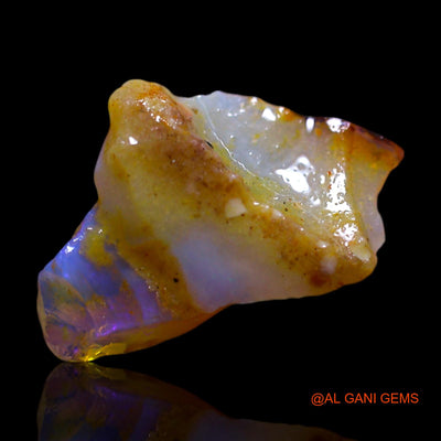 Natural Fire Opal Gemstone 3.00 Cts Loose Fancy Rough From Australia 16x12x5 mm RF-478