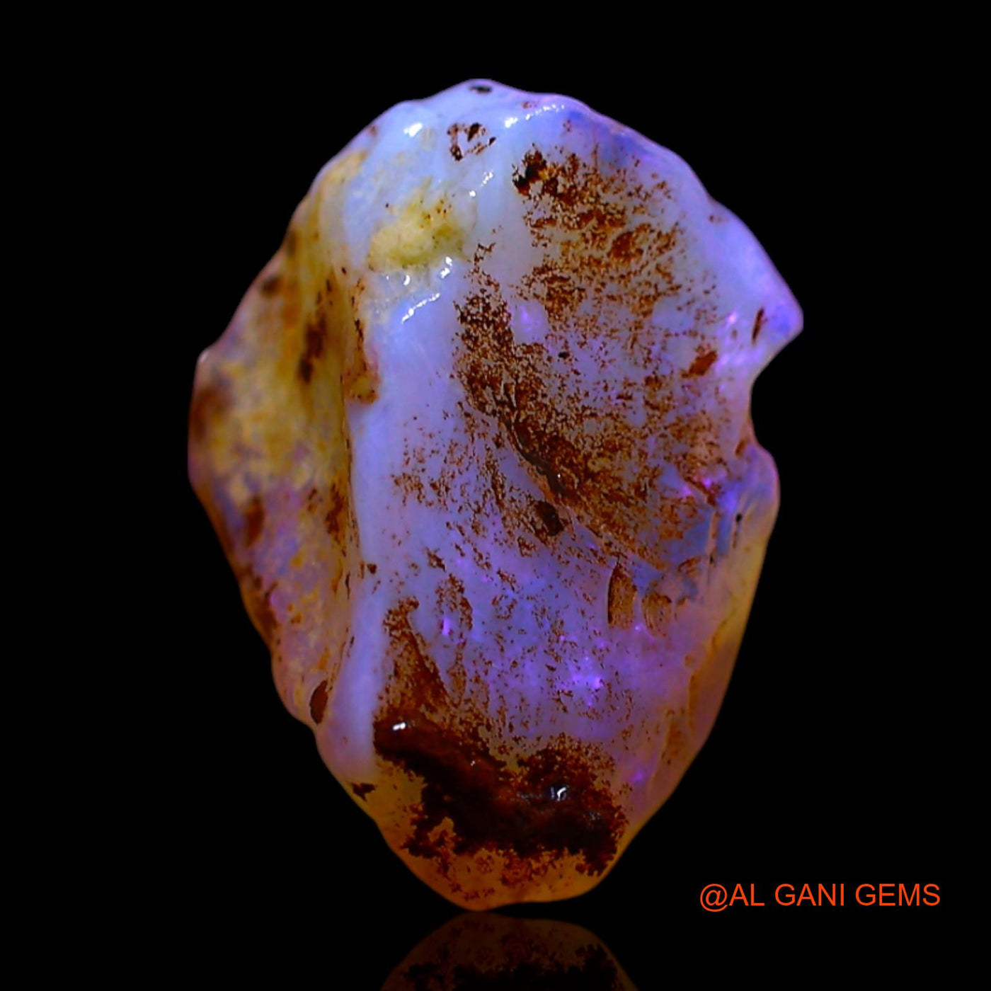4.00 Cts Natural Australian Fire Opal Loose Gemstone Fancy Rough 14x10x7 mm RF-479