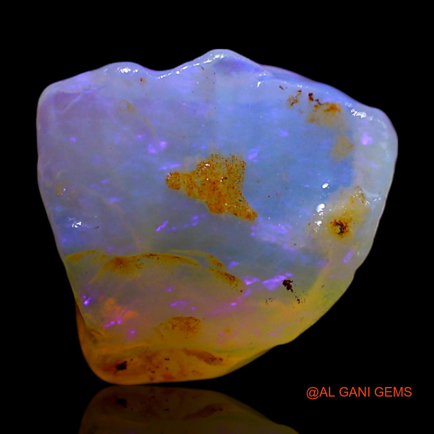 4.00 Cts Natural Australian Fire Opal Loose Gemstone Fancy Rough 12x11x5 mm RF-480
