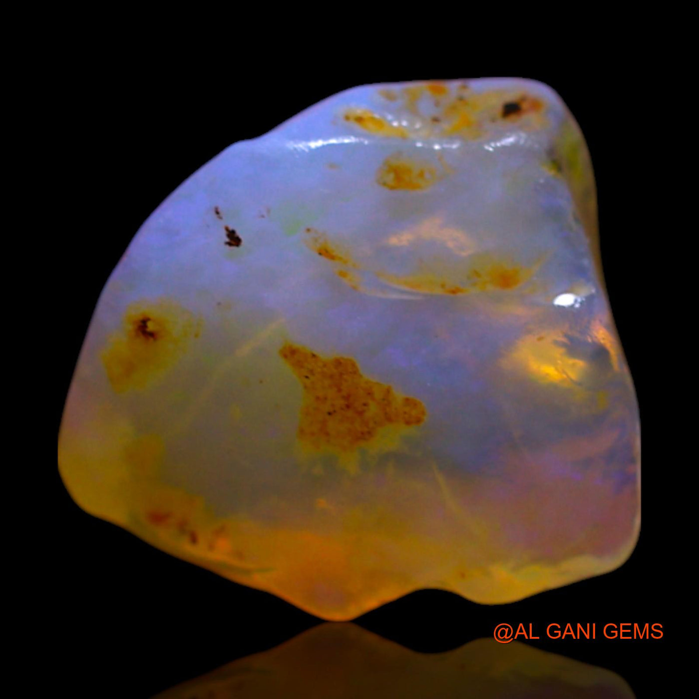 4.00 Cts Natural Australian Fire Opal Loose Gemstone Fancy Rough 12x11x5 mm RF-480