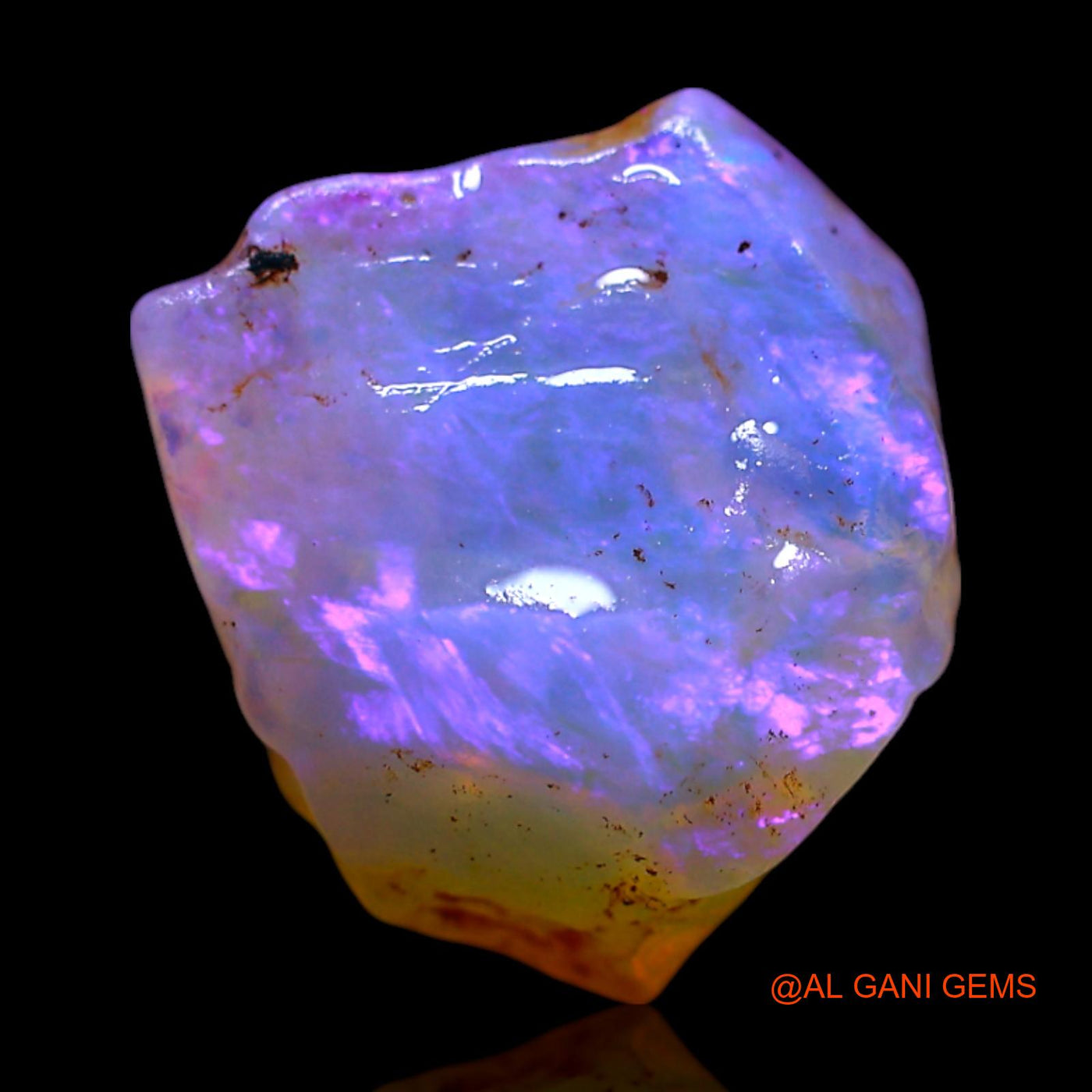 5.00 Cts Natural Australian Fire Opal Loose Gemstone Fancy Rough 12x11x7 mm RF-484