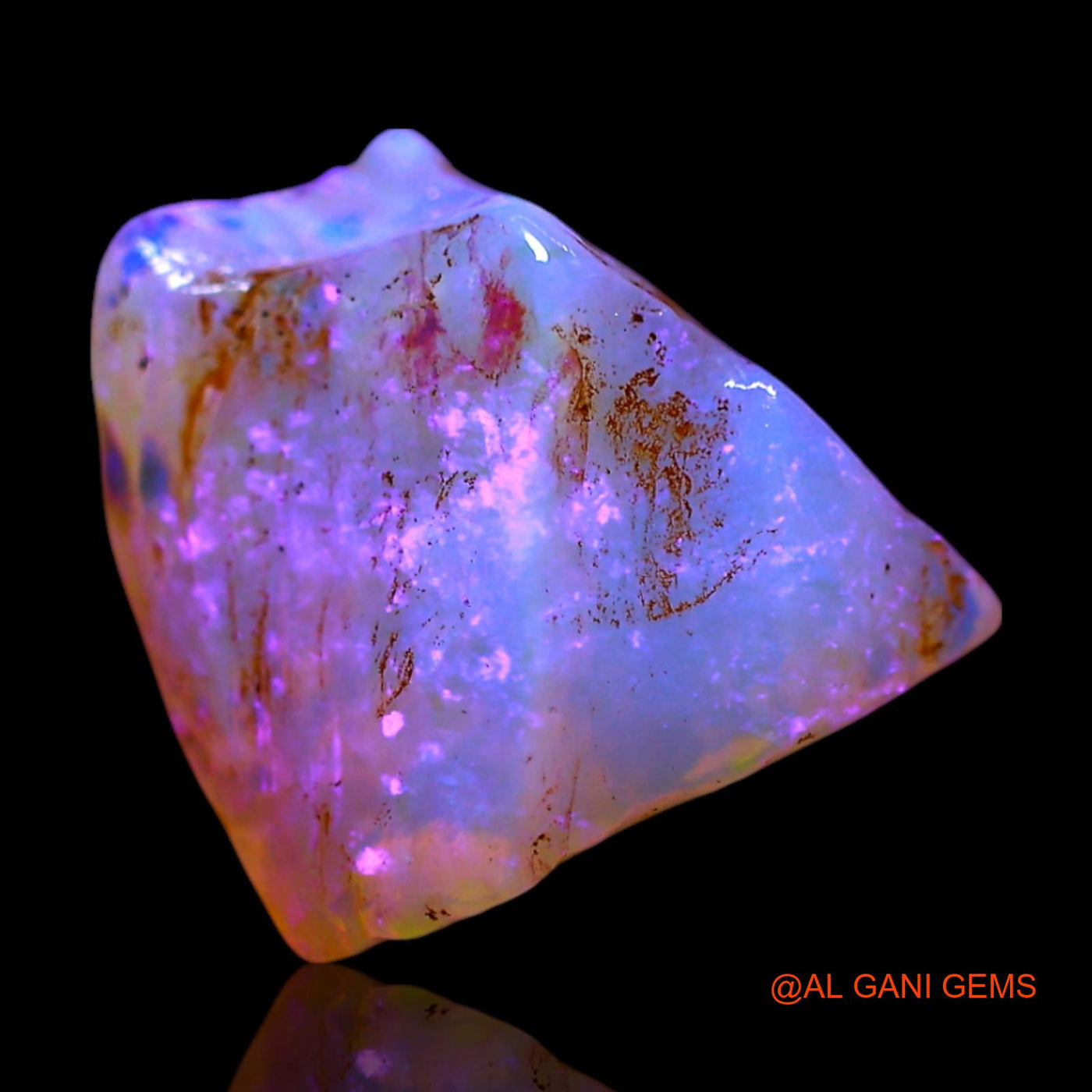 4.00 Cts Natural Australian Fire Opal Loose Gemstone Fancy Rough 11x10x6 mm RF-485