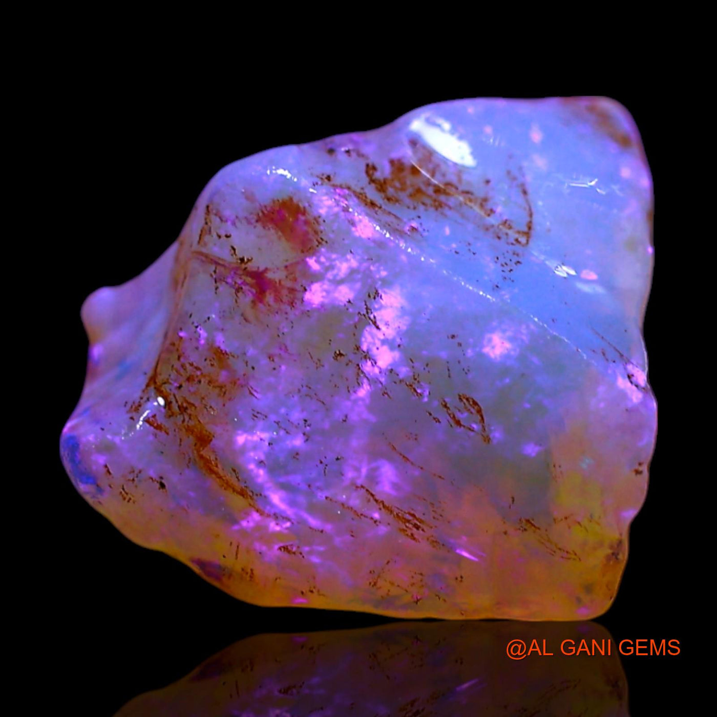 4.00 Cts Natural Australian Fire Opal Loose Gemstone Fancy Rough 11x10x6 mm RF-485