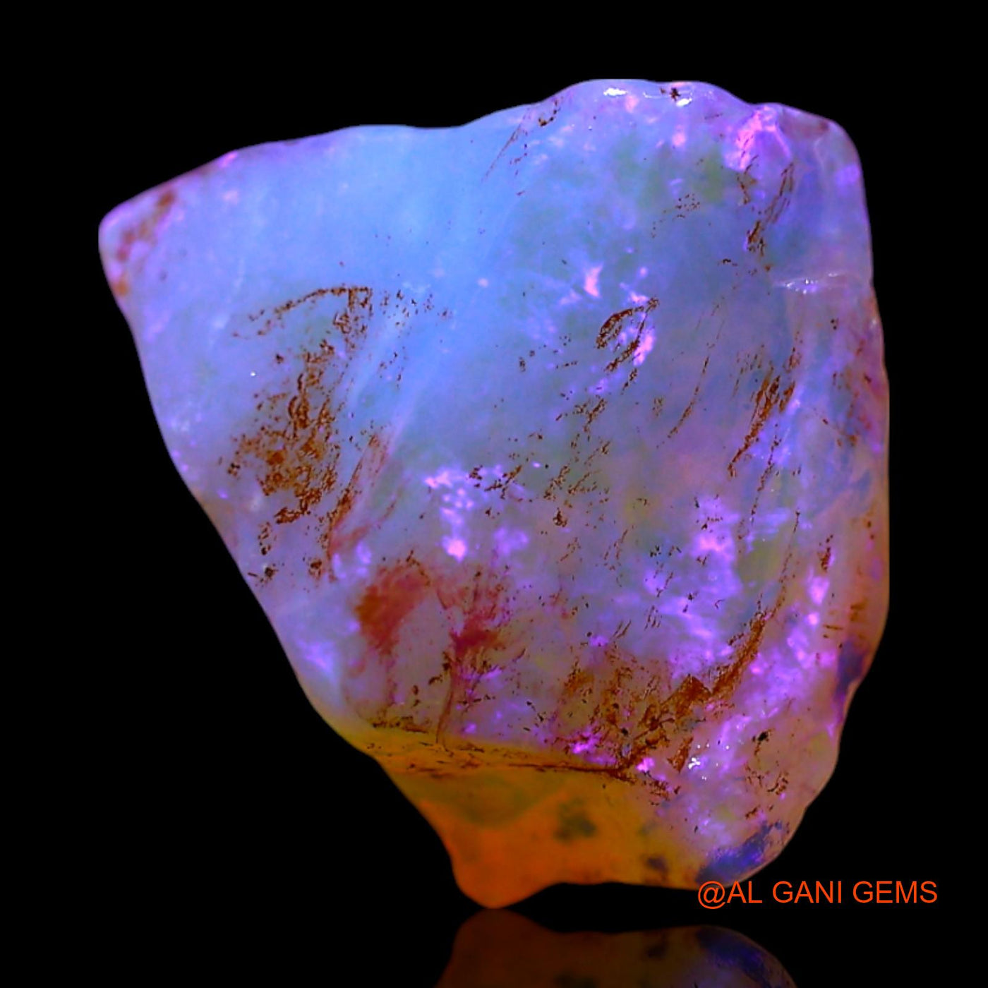 4.00 Cts Natural Australian Fire Opal Loose Gemstone Fancy Rough 11x10x6 mm RF-485