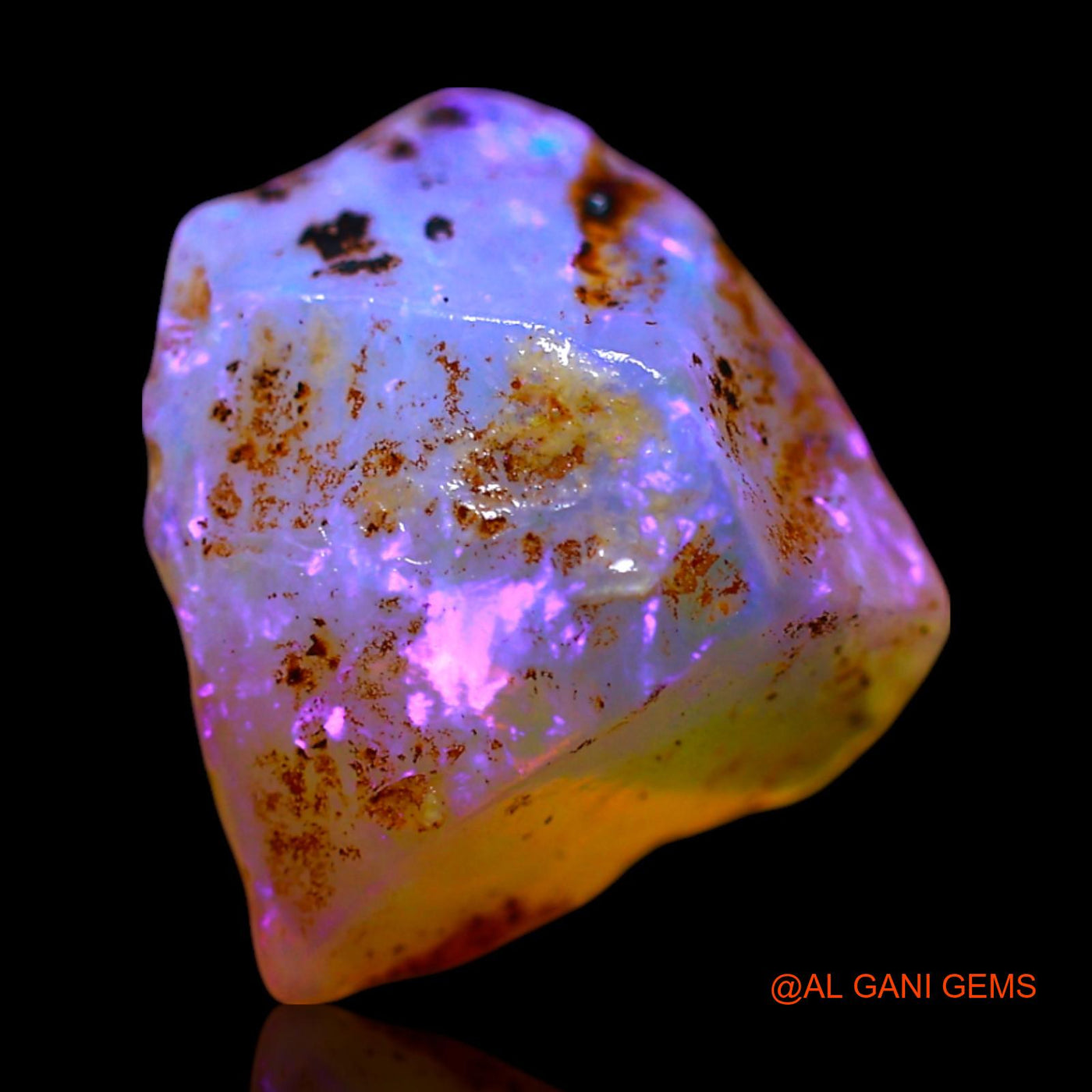 4.00 Cts Natural Australian Fire Opal Loose Gemstone Fancy Rough 11x10x6 mm RF-485