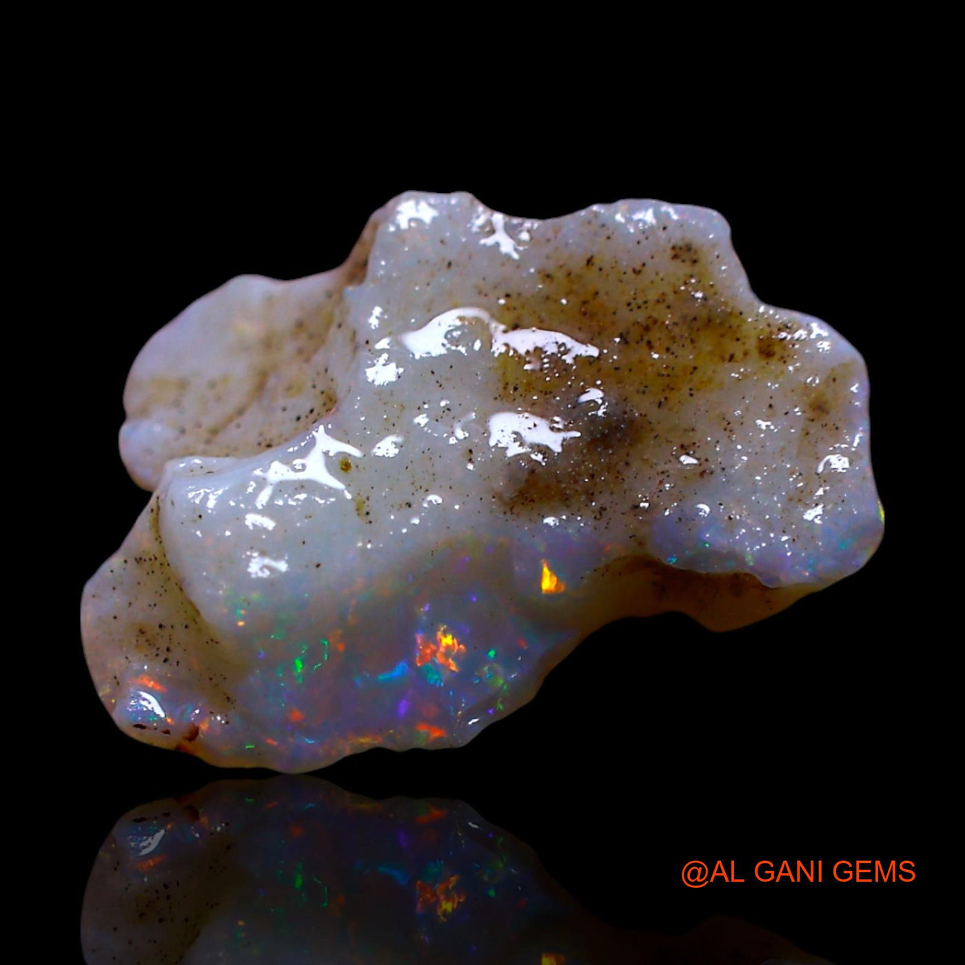 2.00 Cts Natural Australian Fire Opal Loose Gemstone Fancy Rough 14x10x4 mm RF-502