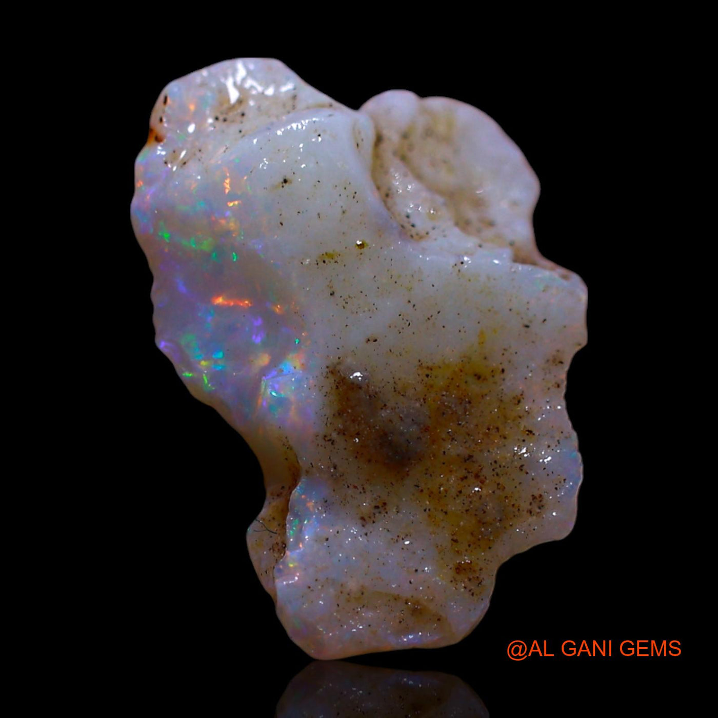 2.00 Cts Natural Australian Fire Opal Loose Gemstone Fancy Rough 14x10x4 mm RF-502