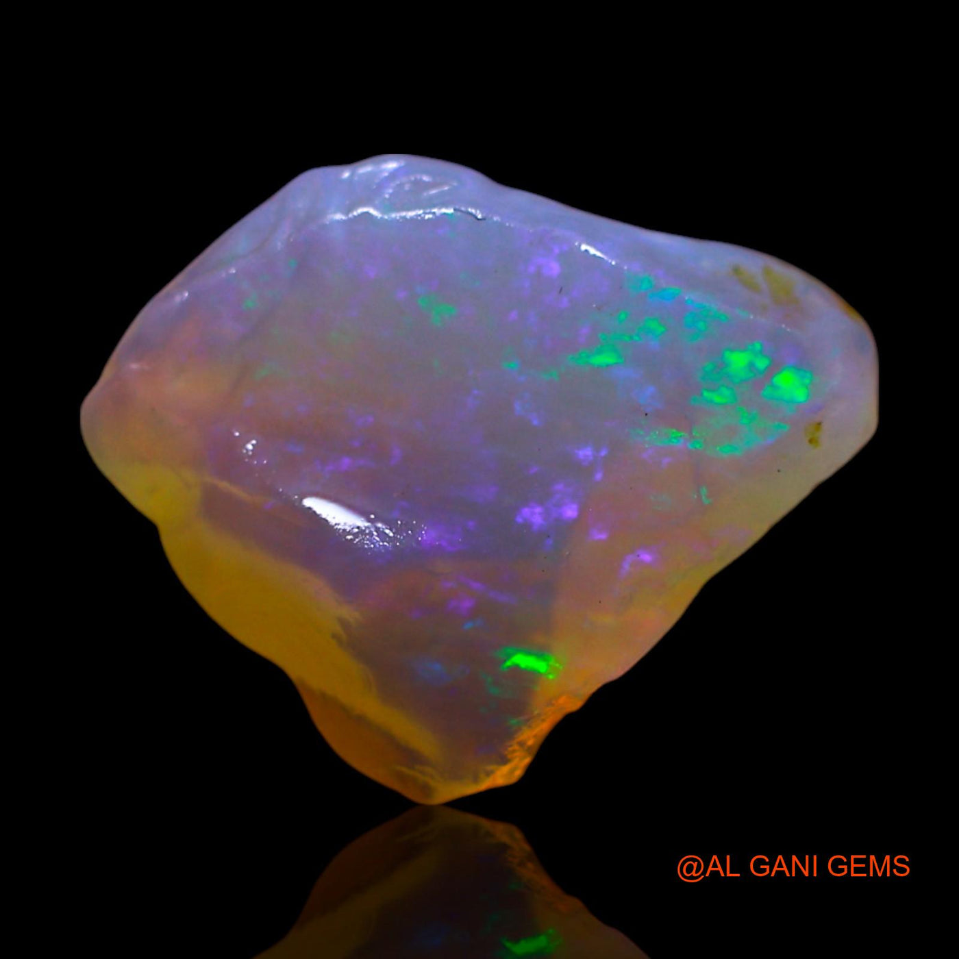 Natural Untreated Fire Opal Loose Gemstone Fancy Rough From Australia 3.00 Cts 14x11x6 mm RF-504