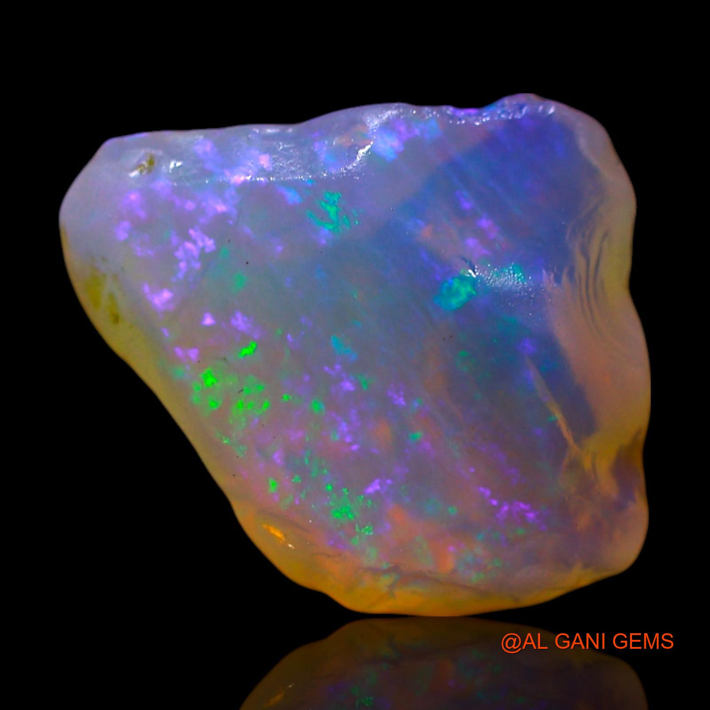Natural Untreated Fire Opal Loose Gemstone Fancy Rough From Australia 3.00 Cts 14x11x6 mm RF-504