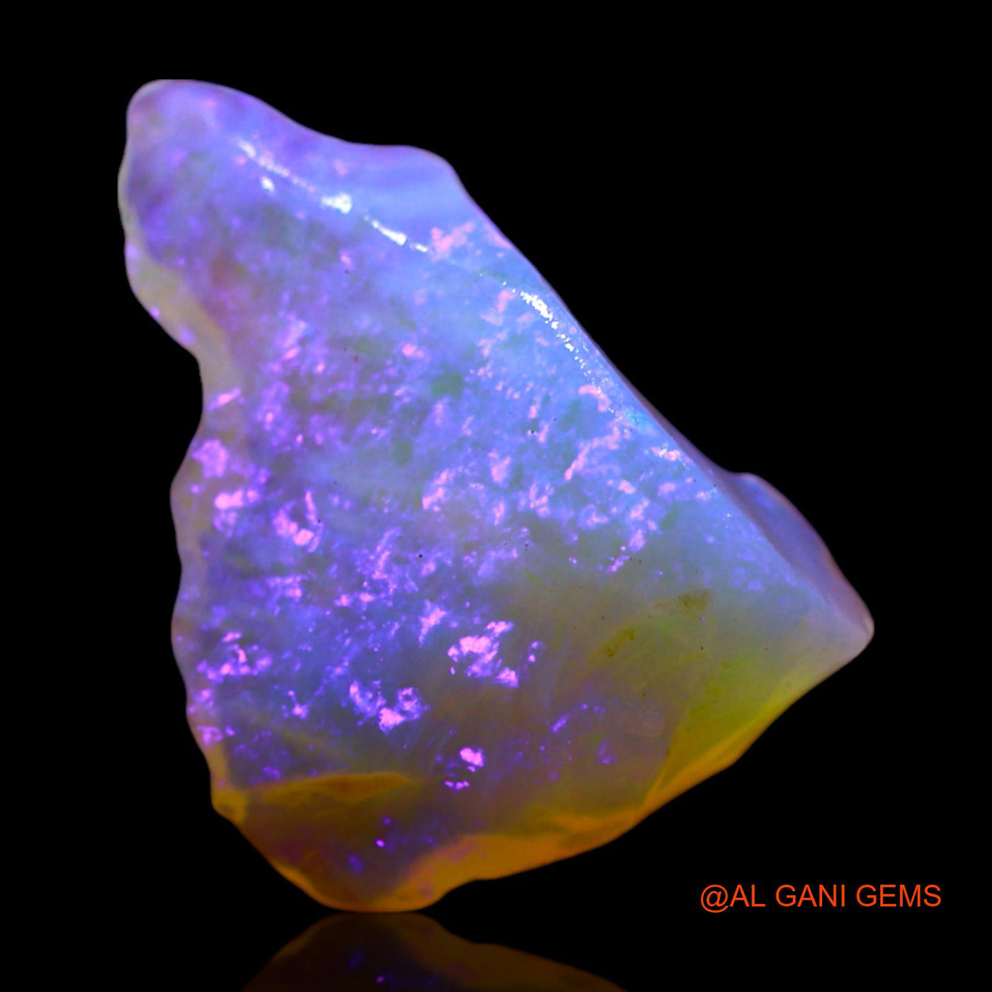 Natural Untreated Fire Opal Loose Gemstone Fancy Rough From Australia 3.00 Cts 14x11x4 mm RF-506
