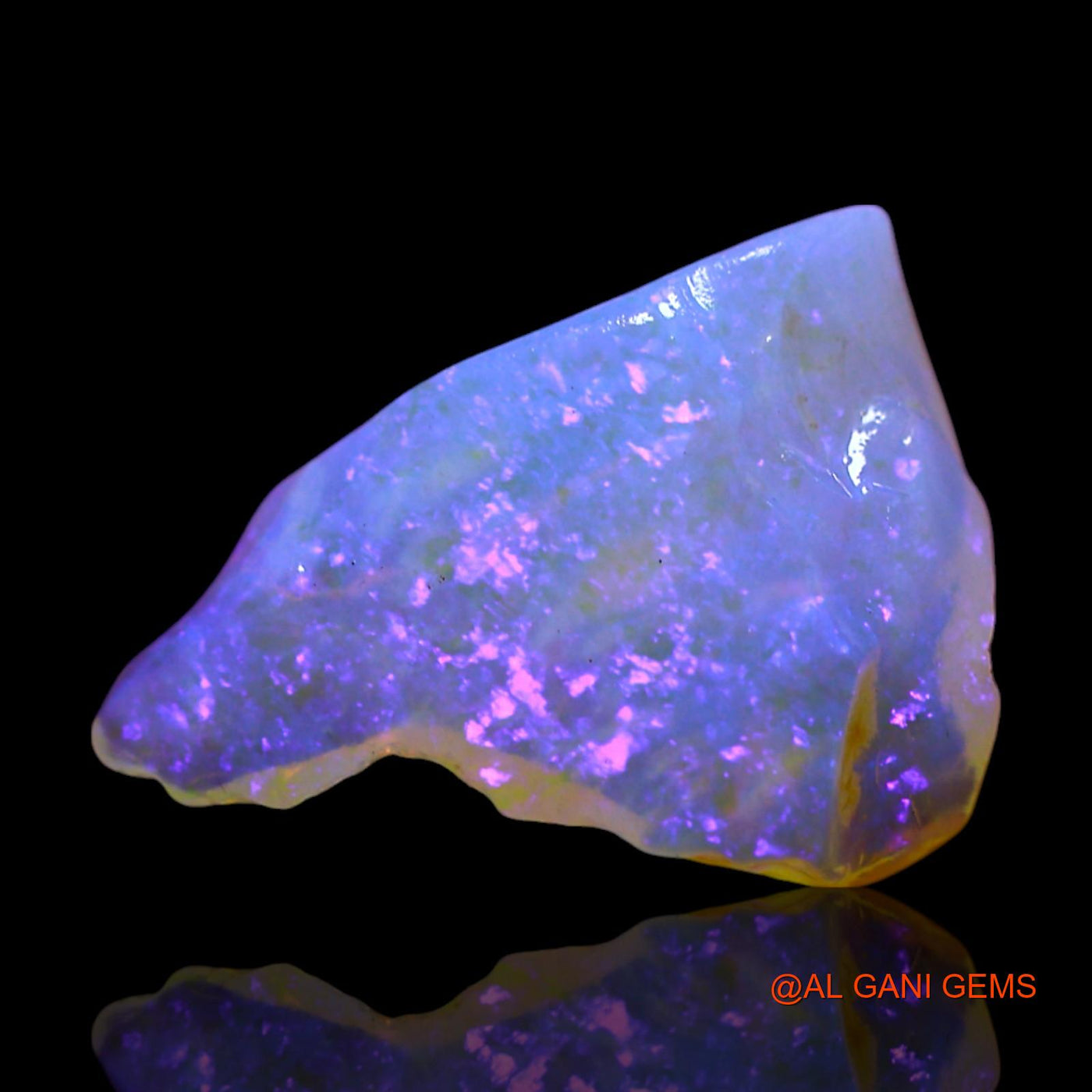 Natural Untreated Fire Opal Loose Gemstone Fancy Rough From Australia 3.00 Cts 14x11x4 mm RF-506