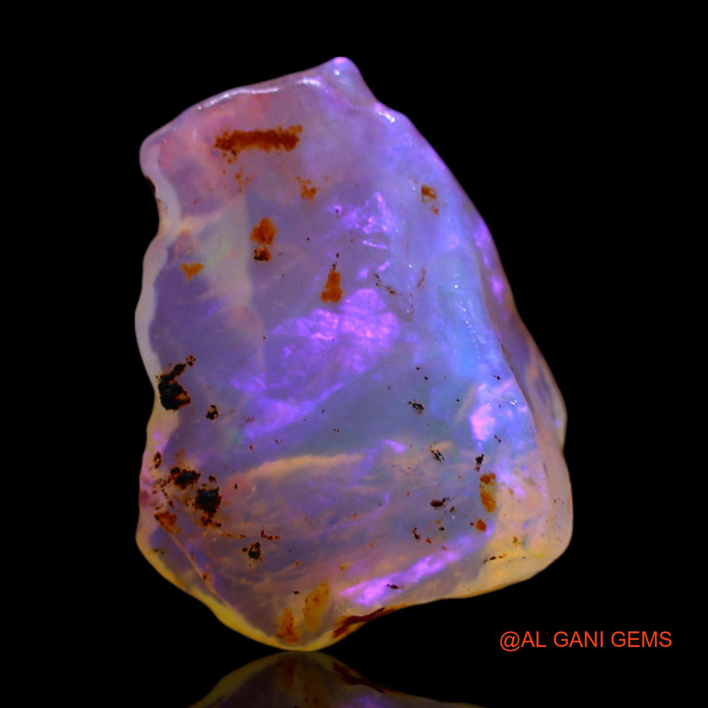 2.00 Cts Natural Australian Fire Opal Loose Gemstone Fancy Rough 12x9x5 mm RF-521
