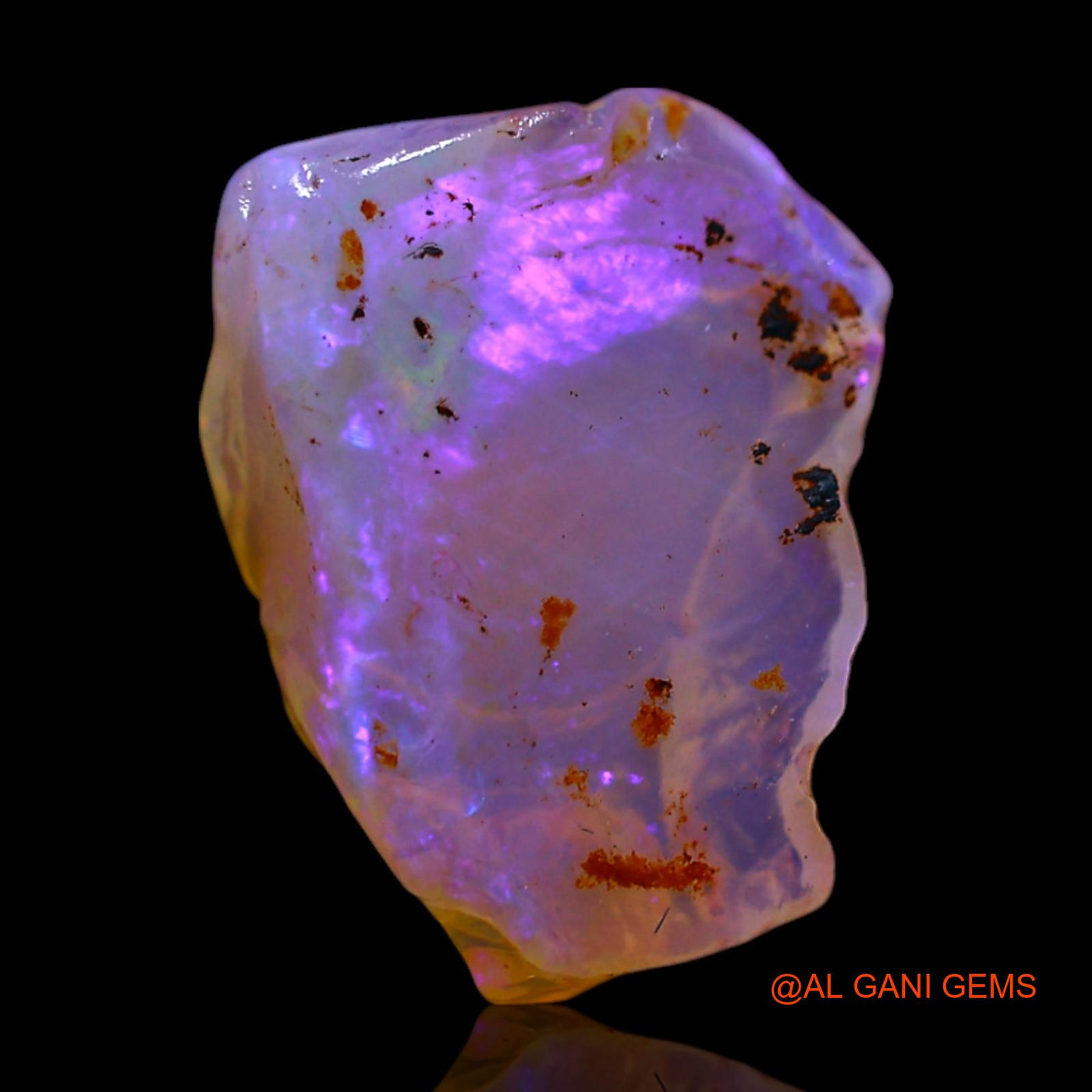 2.00 Cts Natural Australian Fire Opal Loose Gemstone Fancy Rough 12x9x5 mm RF-521