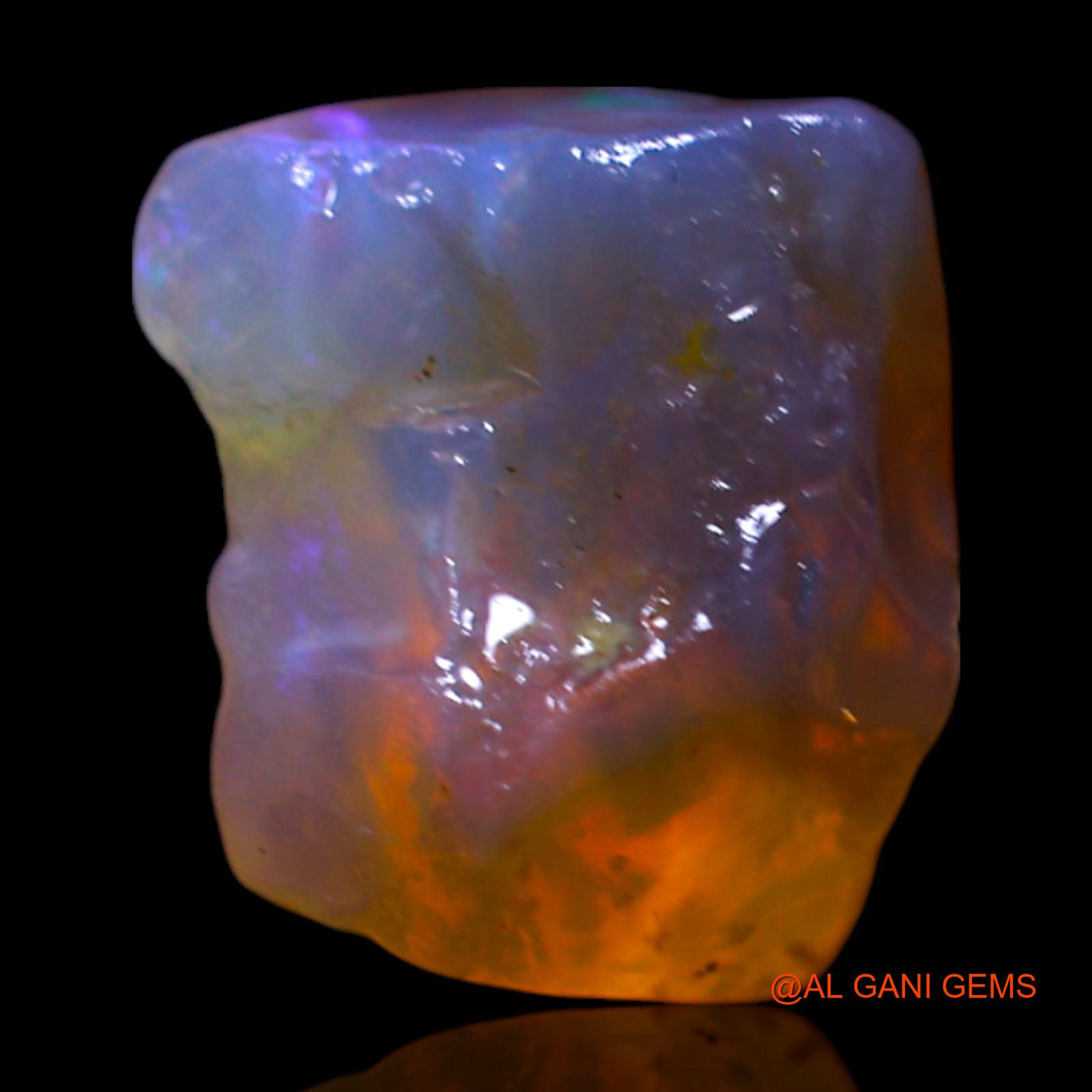 4.00 Cts Unheated Australian Fire Opal Loose Gemstone Fancy Rough Natural 12x10x8 mm RF-526