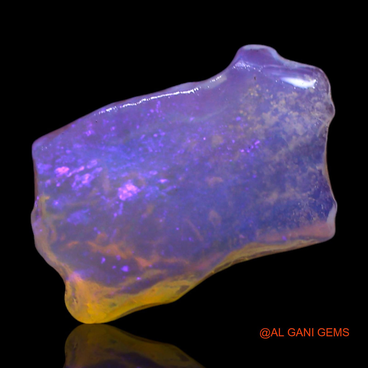 Natural Fire Opal Gemstone 2.00 Cts Loose Fancy Rough From Australia 12x8x4 mm RF-527