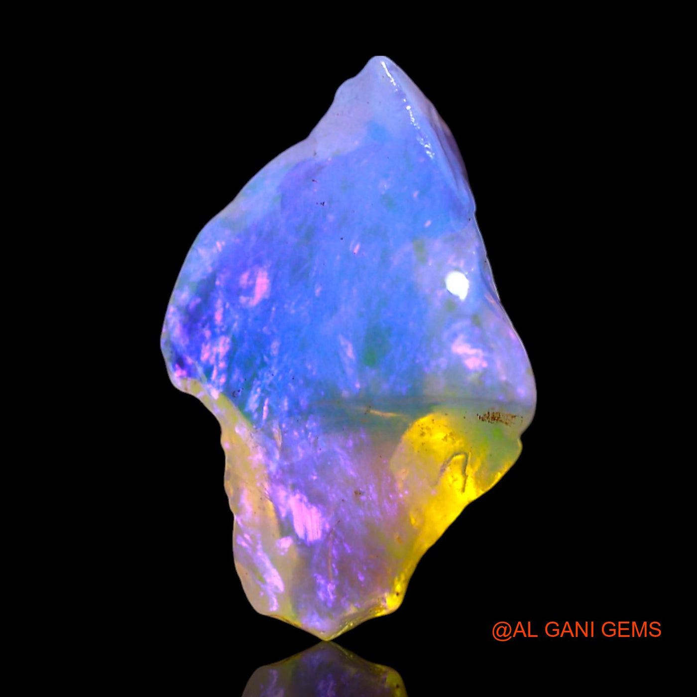 Natural Fire Opal Gemstone 2.00 Cts Loose Fancy Rough From Australia 14x9x5 mm RF-529