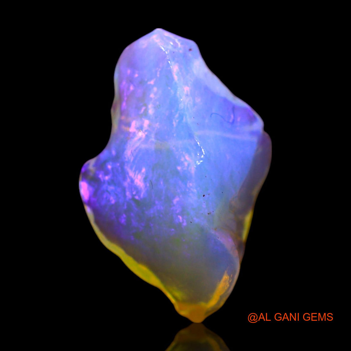 Natural Fire Opal Gemstone 2.00 Cts Loose Fancy Rough From Australia 14x9x5 mm RF-529