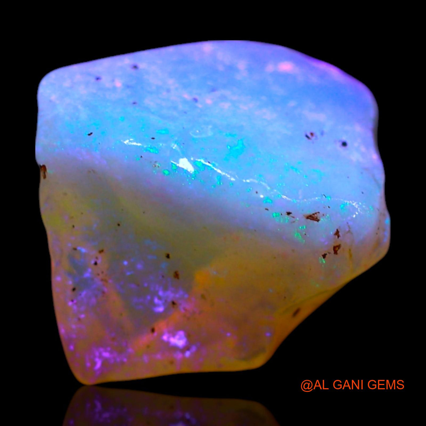 Natural Fire Opal Gemstone 4.00 Cts Loose Fancy Rough From Australia 11x10x8 mm RF-533