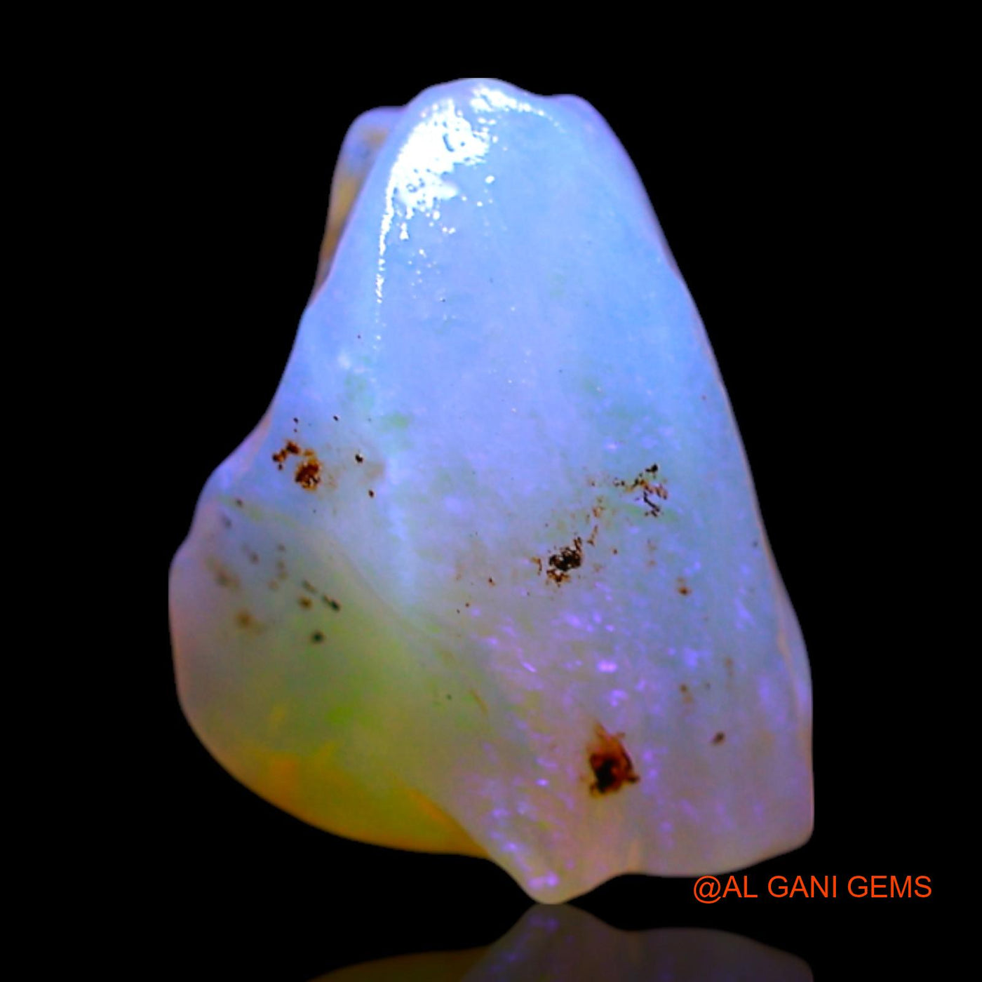 Natural Fire Opal Gemstone 4.00 Cts Loose Fancy Rough From Australia 11x10x8 mm RF-533