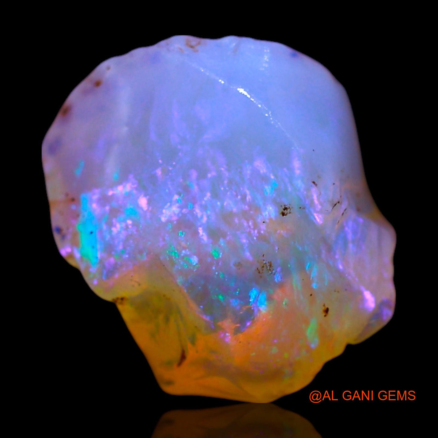 4.00 Cts Natural Australian Fire Opal Loose Gemstone Fancy Rough 10x10x7 mm RF-534