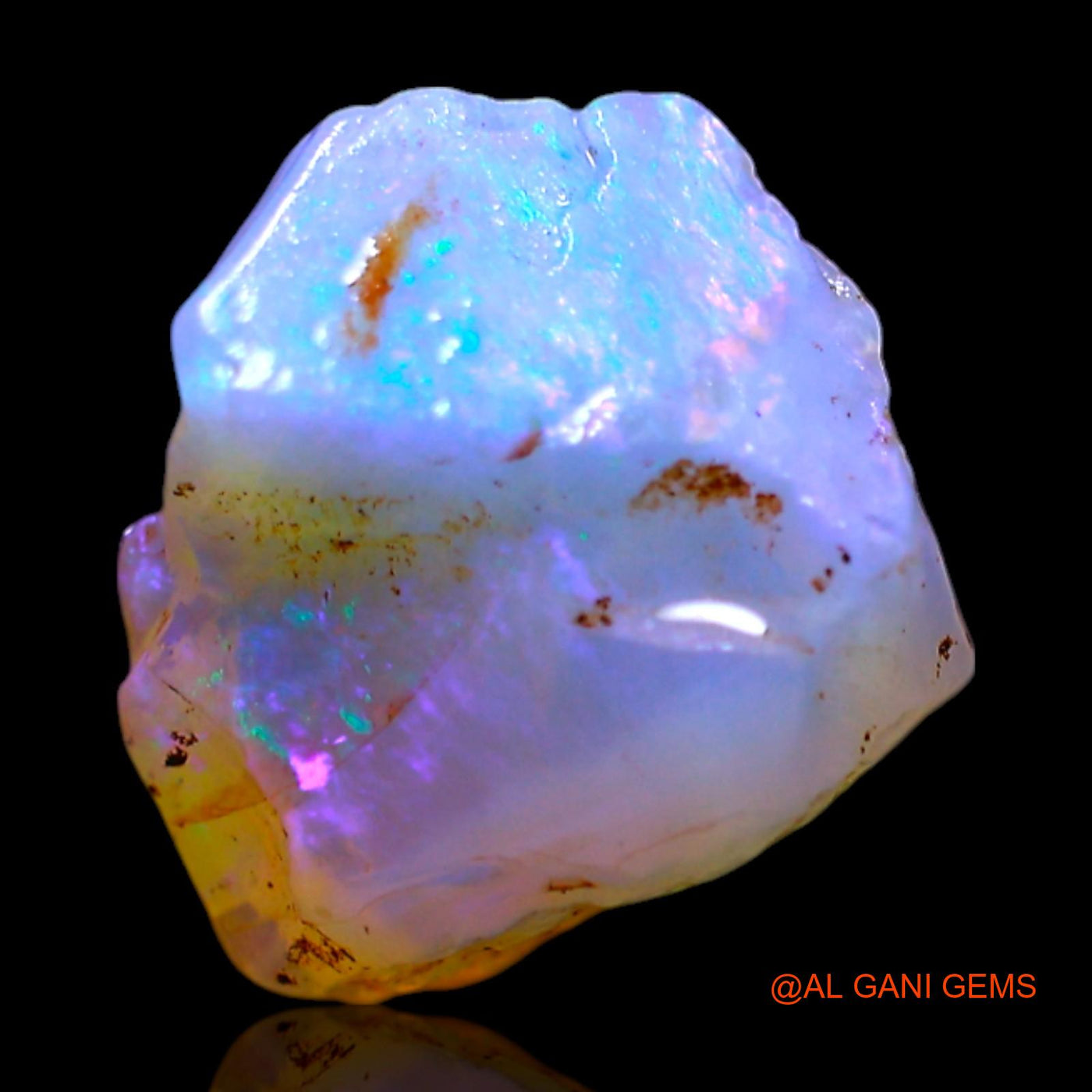 4.00 Cts Natural Australian Fire Opal Loose Gemstone Fancy Rough 10x10x7 mm RF-534