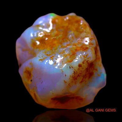 Natural Untreated Fire Opal Loose Gemstone Fancy Rough From Australia 3.00 Cts 12x10x5 mm RF-535