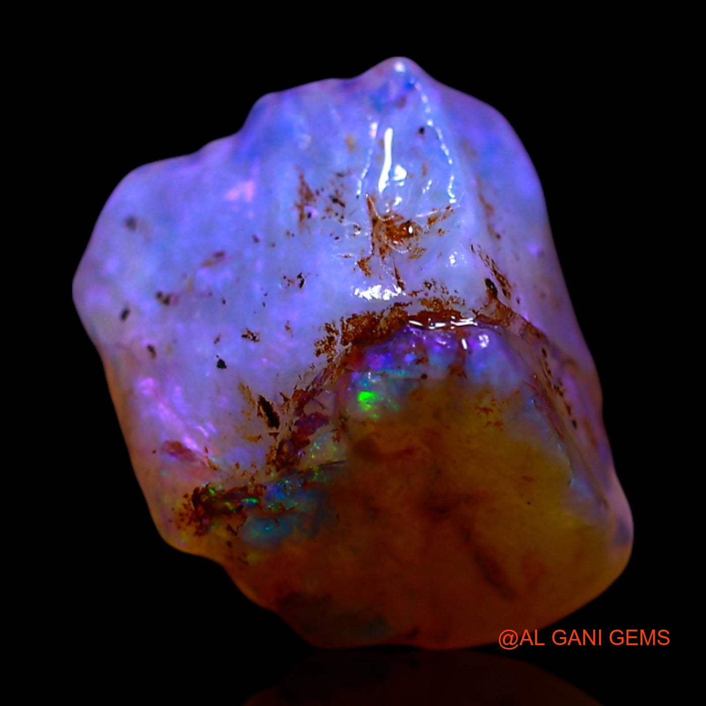 Natural Untreated Fire Opal Loose Gemstone Fancy Rough From Australia 4.00 Cts 12x10x7 mm RF-537