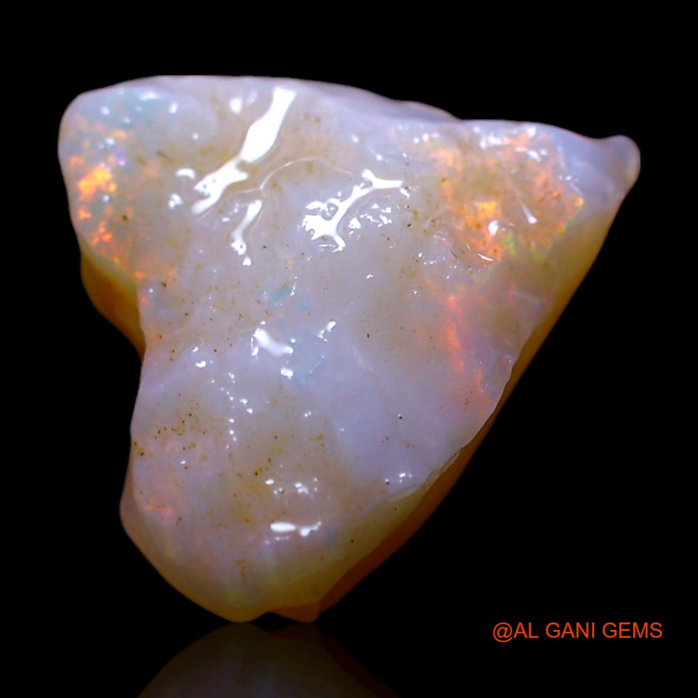 3.00 Cts Natural Australian Fire Opal Loose Gemstone Fancy Rough 11x10x5 mm RF-542
