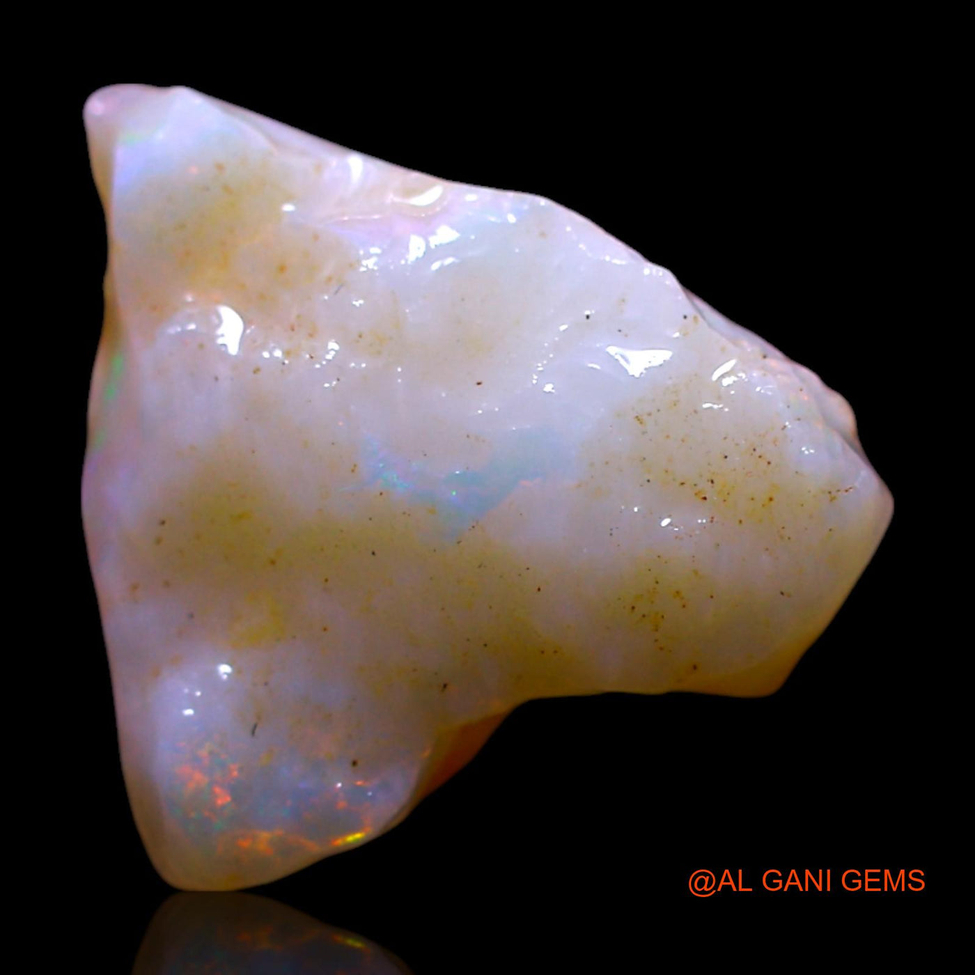 3.00 Cts Natural Australian Fire Opal Loose Gemstone Fancy Rough 11x10x5 mm RF-542