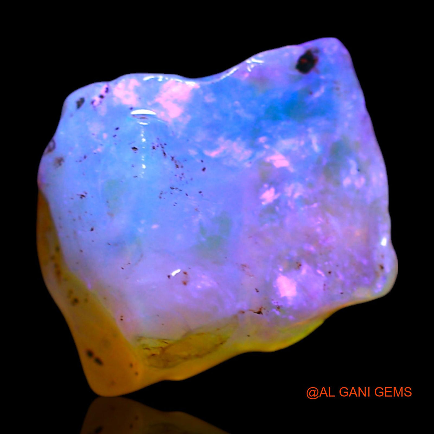 Natural Fire Opal Gemstone 3.00 Cts Loose Fancy Rough From Australia 11x9x5 mm RF-544