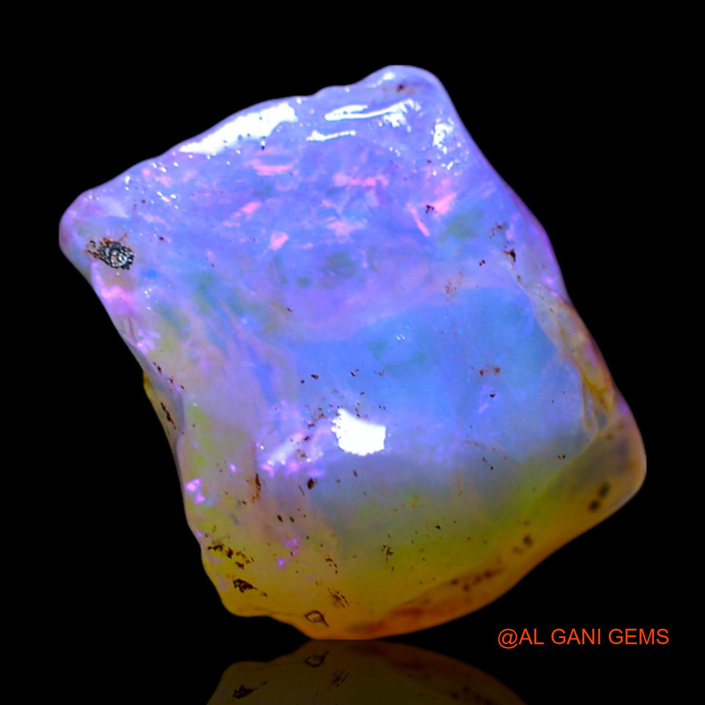 Natural Fire Opal Gemstone 3.00 Cts Loose Fancy Rough From Australia 11x9x5 mm RF-544