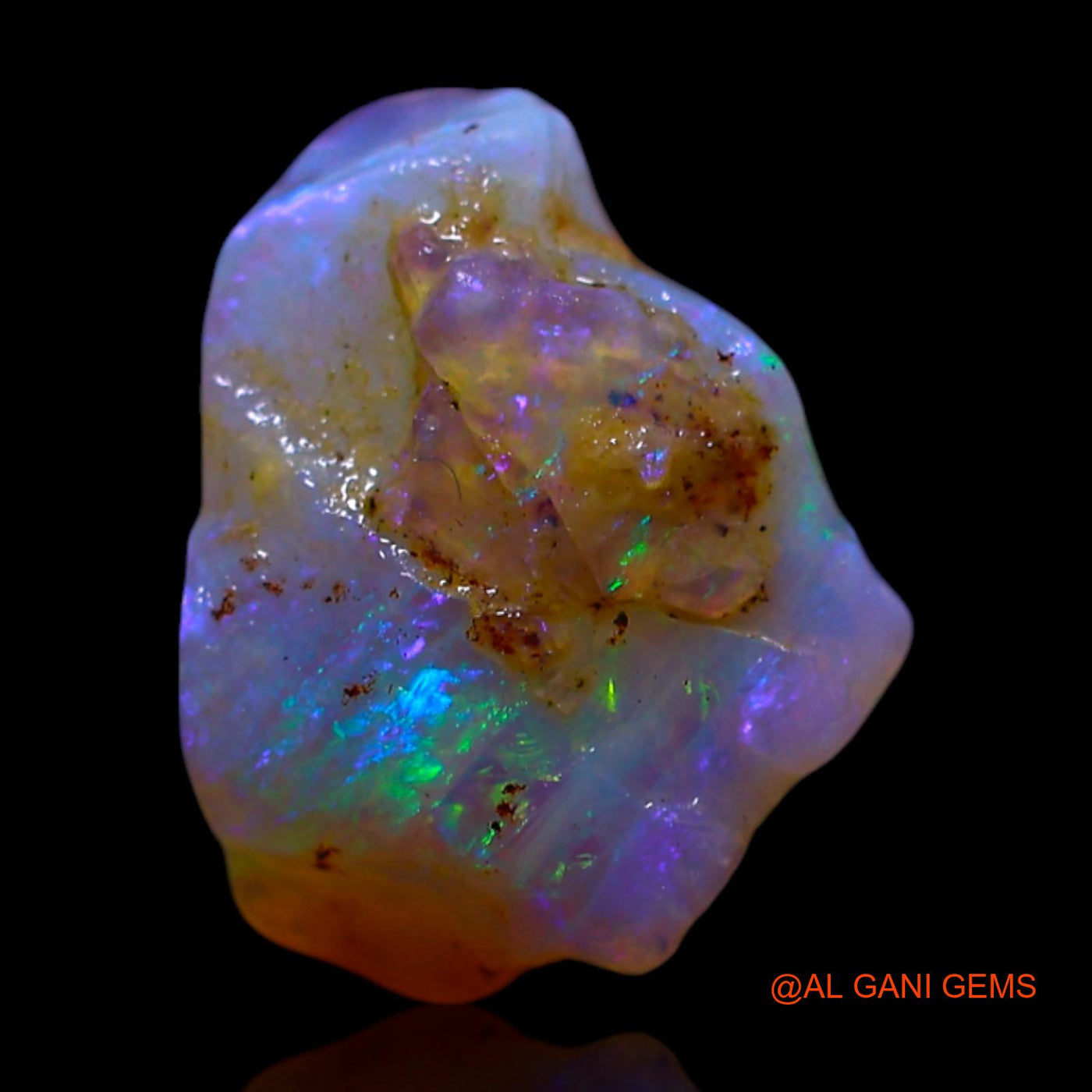 2.00 Cts Natural Australian Fire Opal Loose Gemstone Fancy Rough 12x8x5 mm RF-562