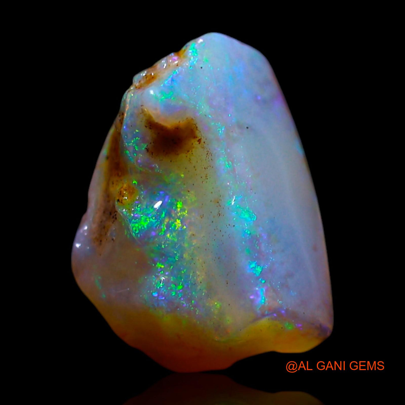 Natural Fire Opal Gemstone 2.00 Cts Loose Fancy Rough From Australia 11x9x5 mm RF-565