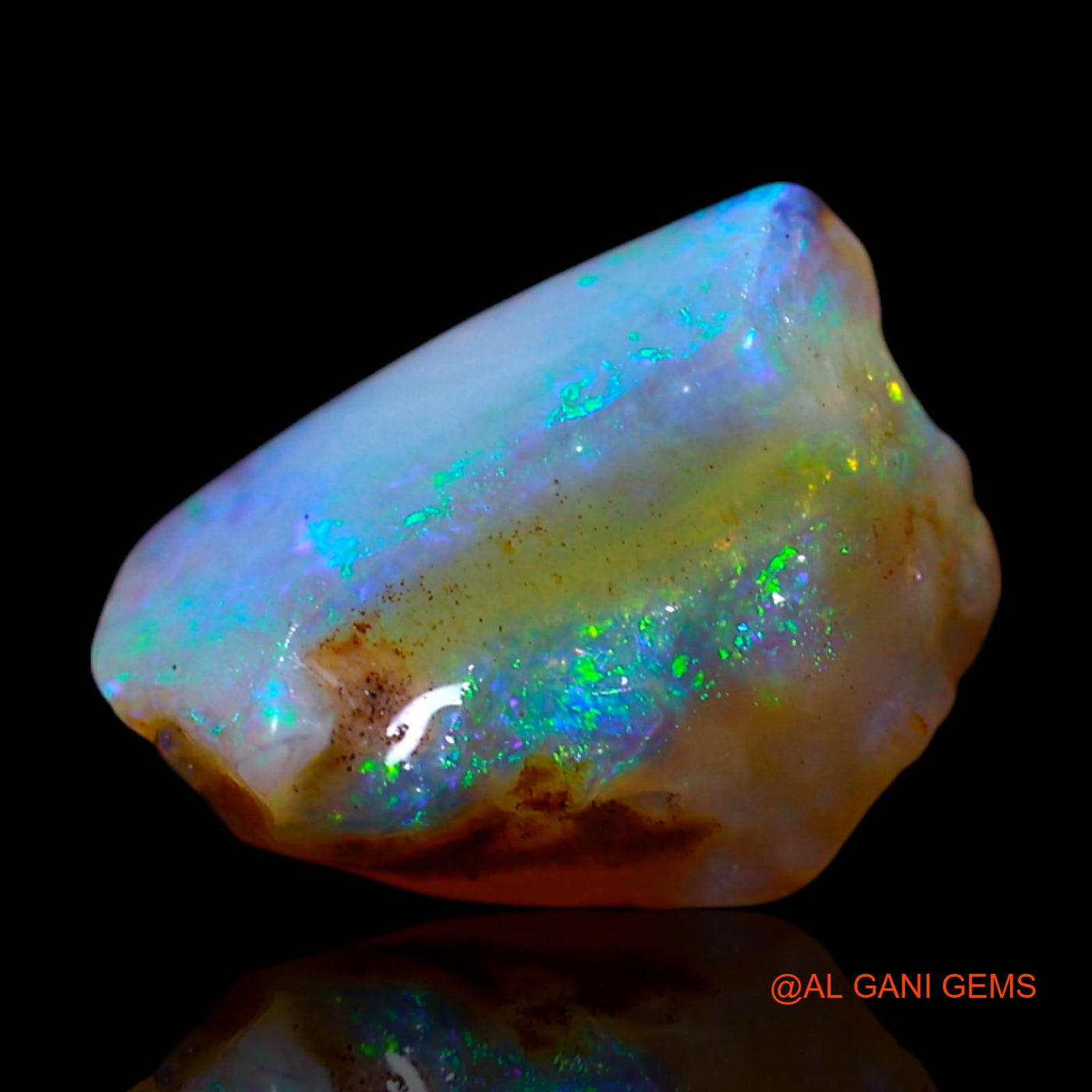 Natural Fire Opal Gemstone 2.00 Cts Loose Fancy Rough From Australia 11x9x5 mm RF-565