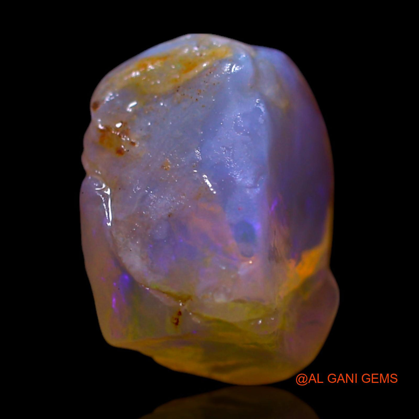 3.00 Cts Natural Australian Fire Opal Loose Gemstone Fancy Rough 10x9x6 mm RF-567