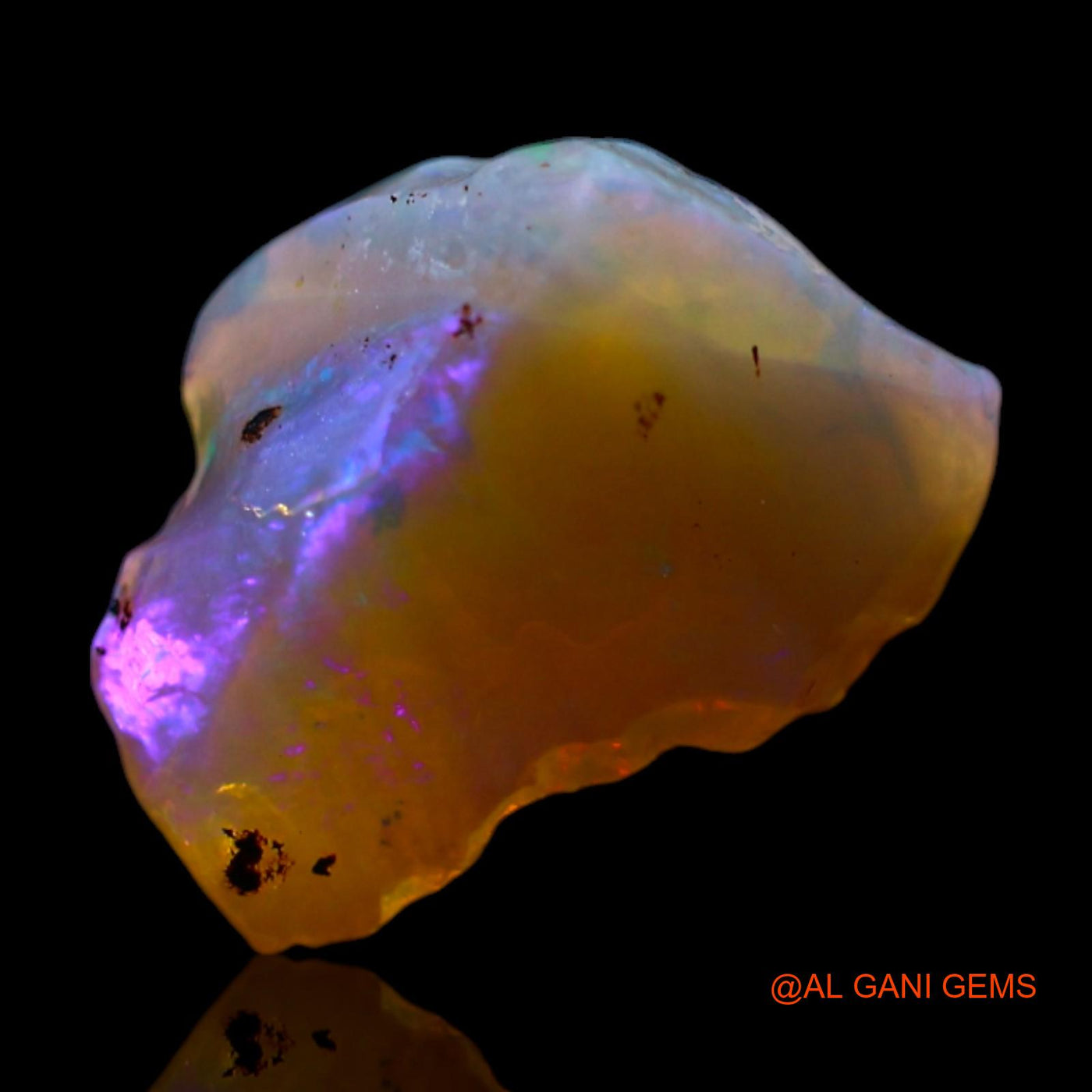 2.00 Cts Unheated Australian Fire Opal Loose Gemstone Fancy Rough Natural 12x8x5 mm RF-568