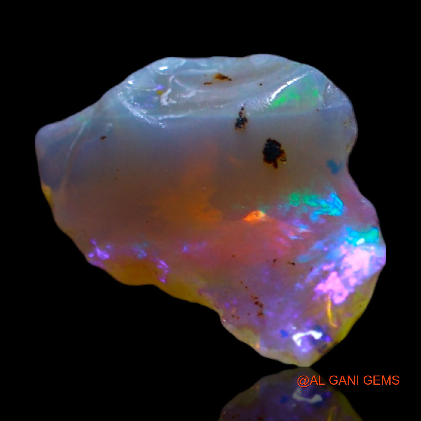 2.00 Cts Unheated Australian Fire Opal Loose Gemstone Fancy Rough Natural 12x8x5 mm RF-568