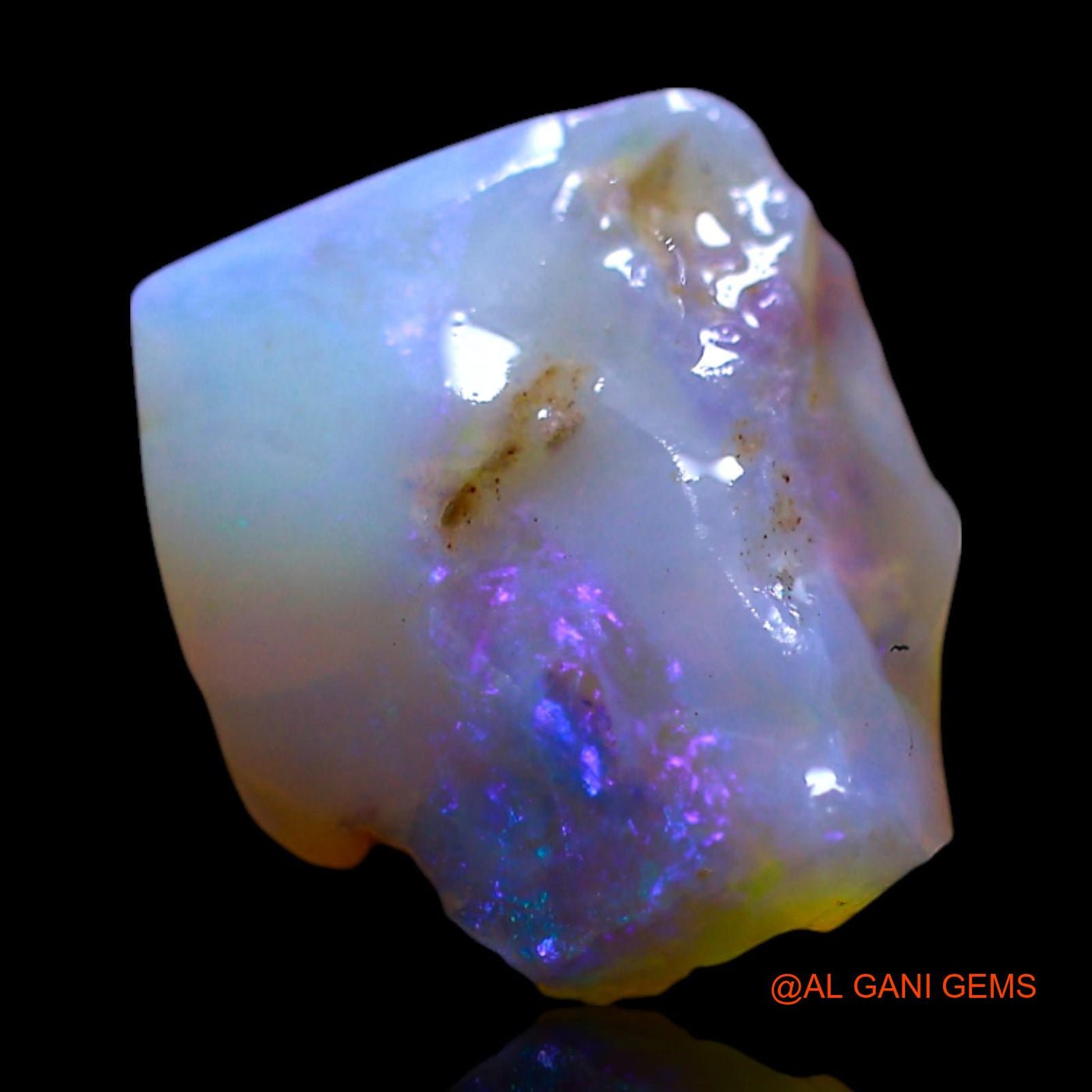 Natural Untreated Fire Opal Loose Gemstone Fancy Rough From Australia 2.00 Cts 10x9x4 mm RF-569
