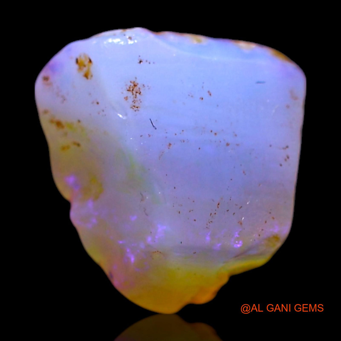 Natural Fire Opal Gemstone 4.00 Cts Loose Fancy Rough From Australia 10x9x8 mm RF-573